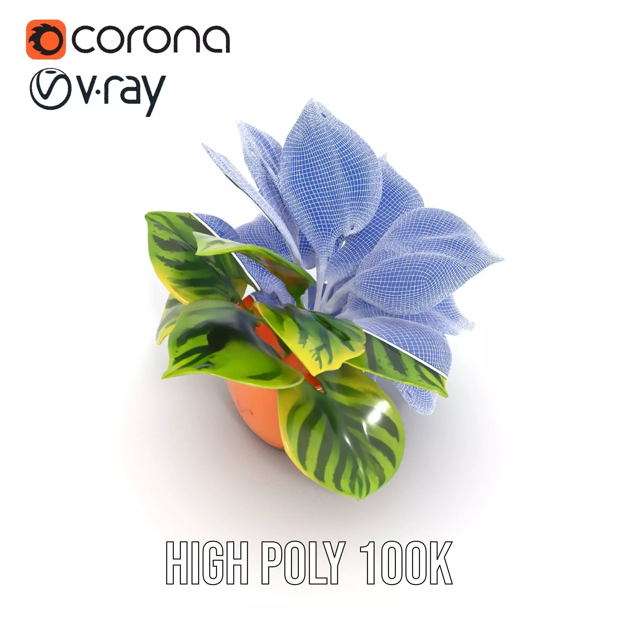 Vibrant Plant Pot model pack Low-poly 3D model_33