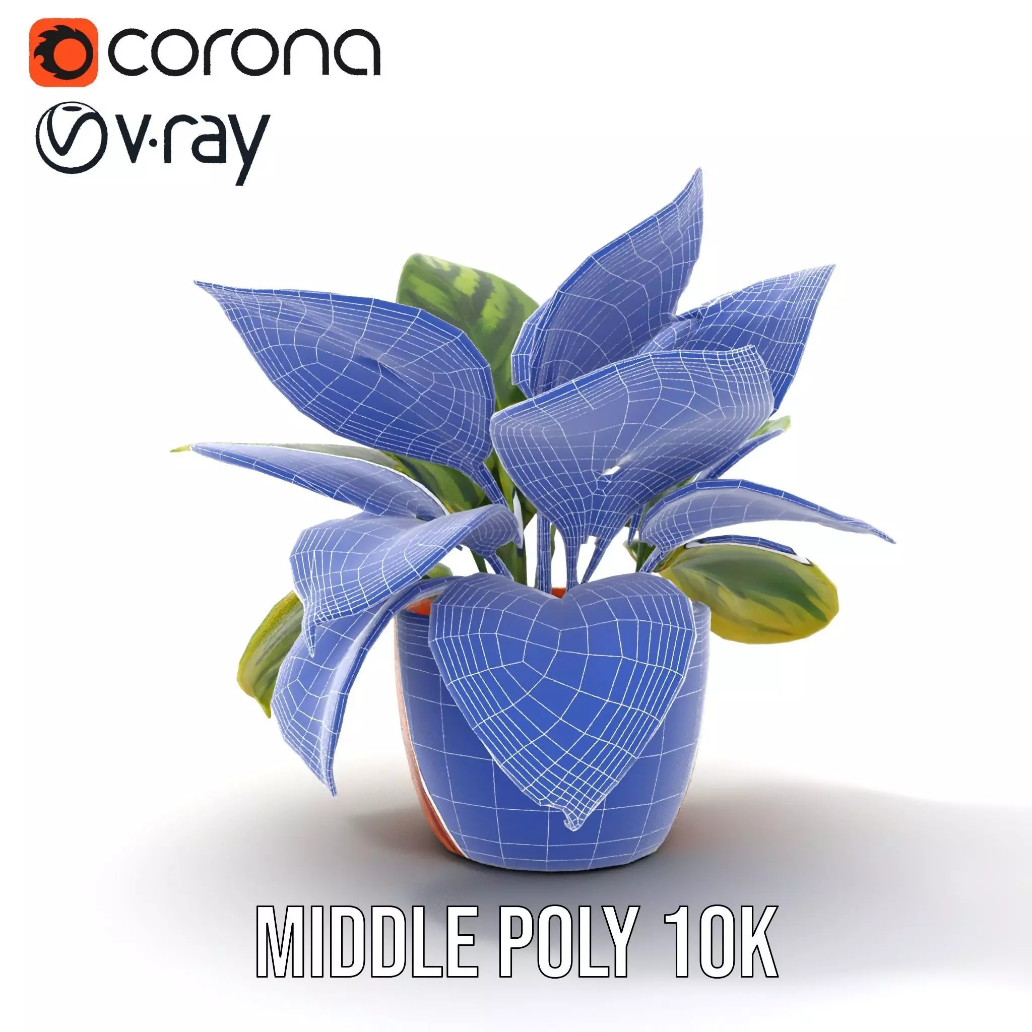 Vibrant Plant Pot model pack Low-poly 3D model_24