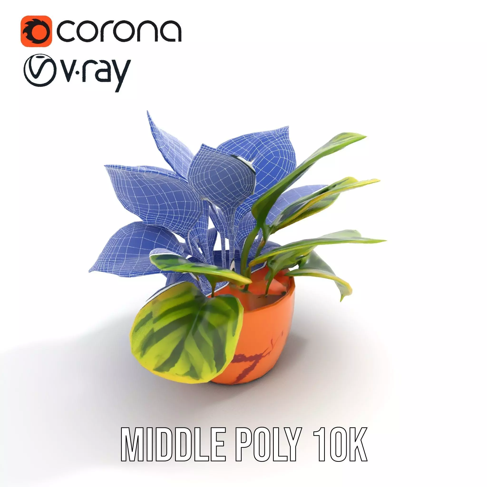 Vibrant Plant Pot model pack Low-poly 3D model_21