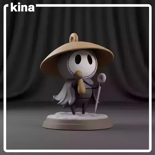 Sherma Hollow Knight Silksong figure 8cm and keychain 5cm 3D print model