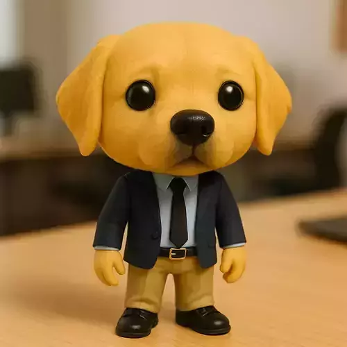 Golden Retriever Ejecutivo STL