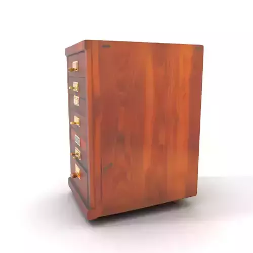 Vintage Wood Cabinet model pack Low-poly 3D model