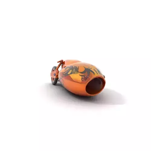 Copper Tribal Motorcycle model pack Low-poly 3D model