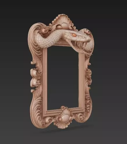 Animal Head Motif Strong Baroque 3D print model_15