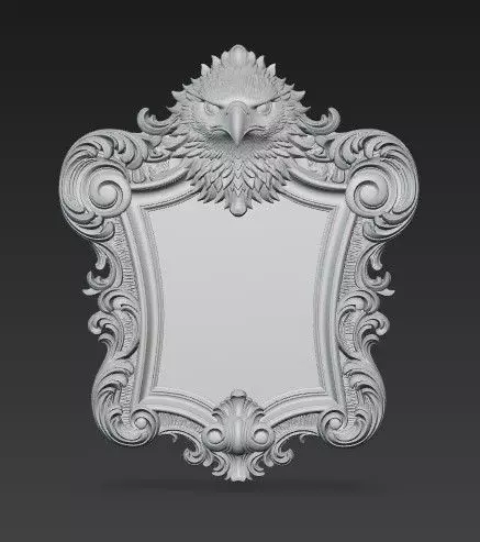 Animal Head Motif Strong Baroque 3D print model_21