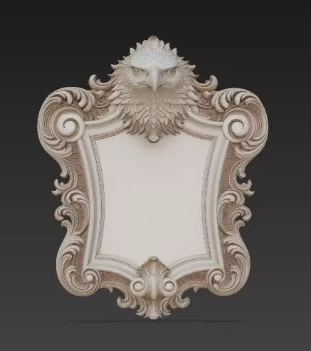 Animal Head Motif Strong Baroque 3D print model_18