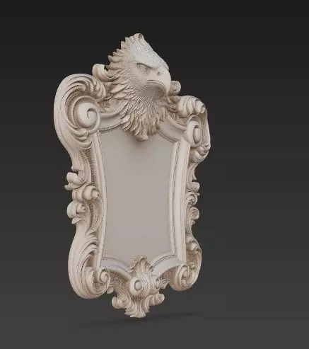 Animal Head Motif Strong Baroque 3D print model_19