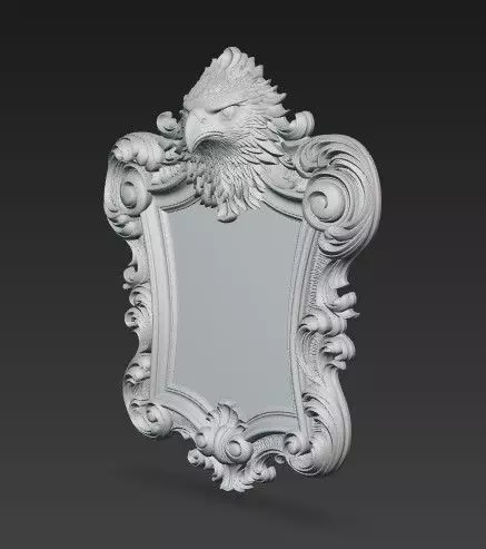 Animal Head Motif Strong Baroque 3D print model_22