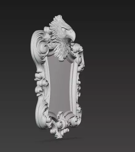 Animal Head Motif Strong Baroque 3D print model_20