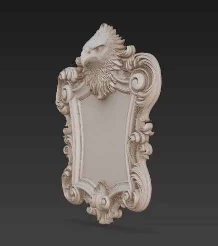 Animal Head Motif Strong Baroque 3D print model_12