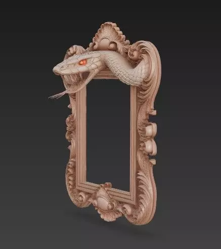 Animal Head Motif Strong Baroque 3D print model_13