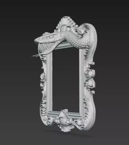 Animal Head Motif Strong Baroque 3D print model_1