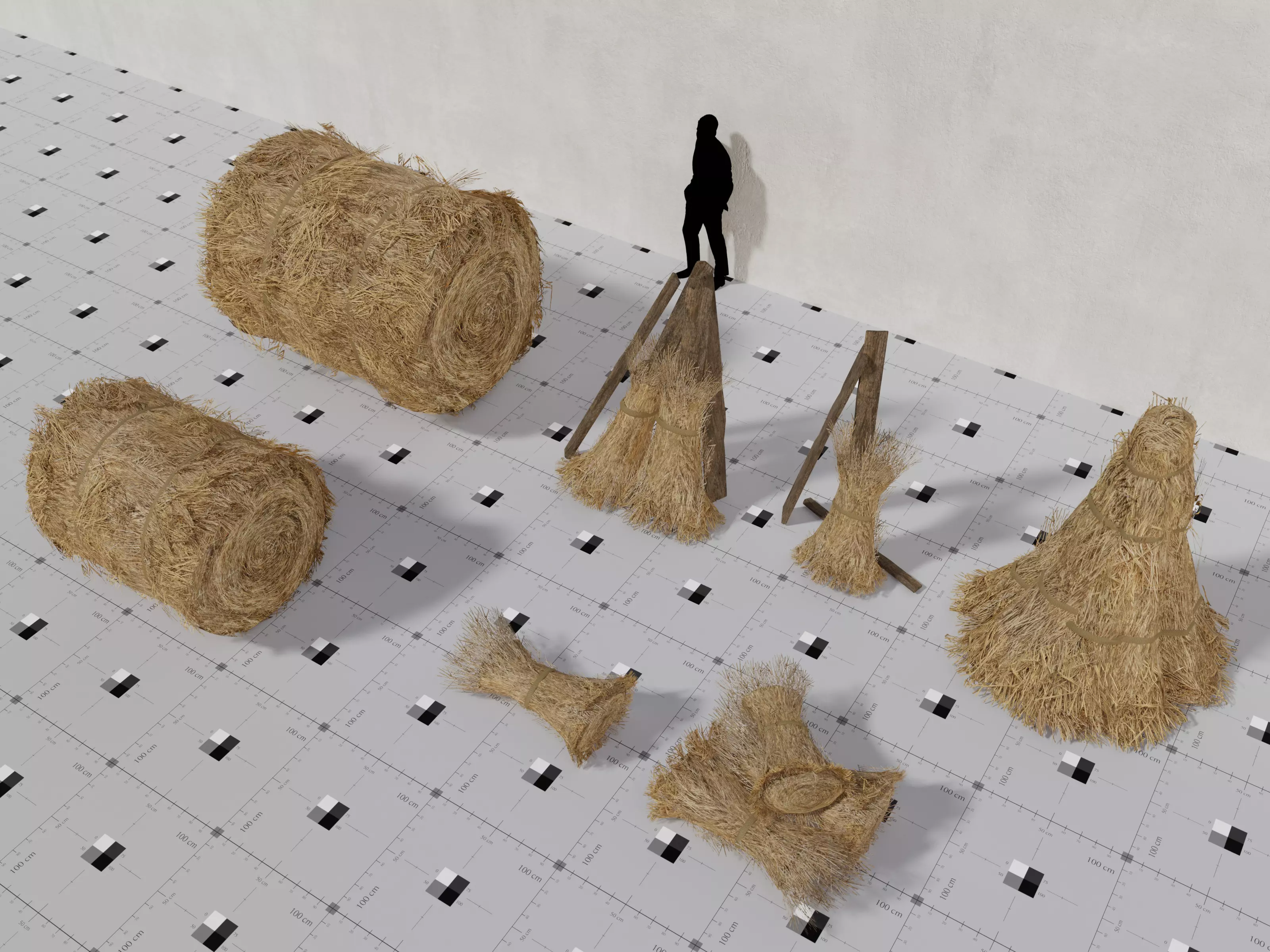 Hay and Haystacks - Volume 2 Low-poly 3D model_3