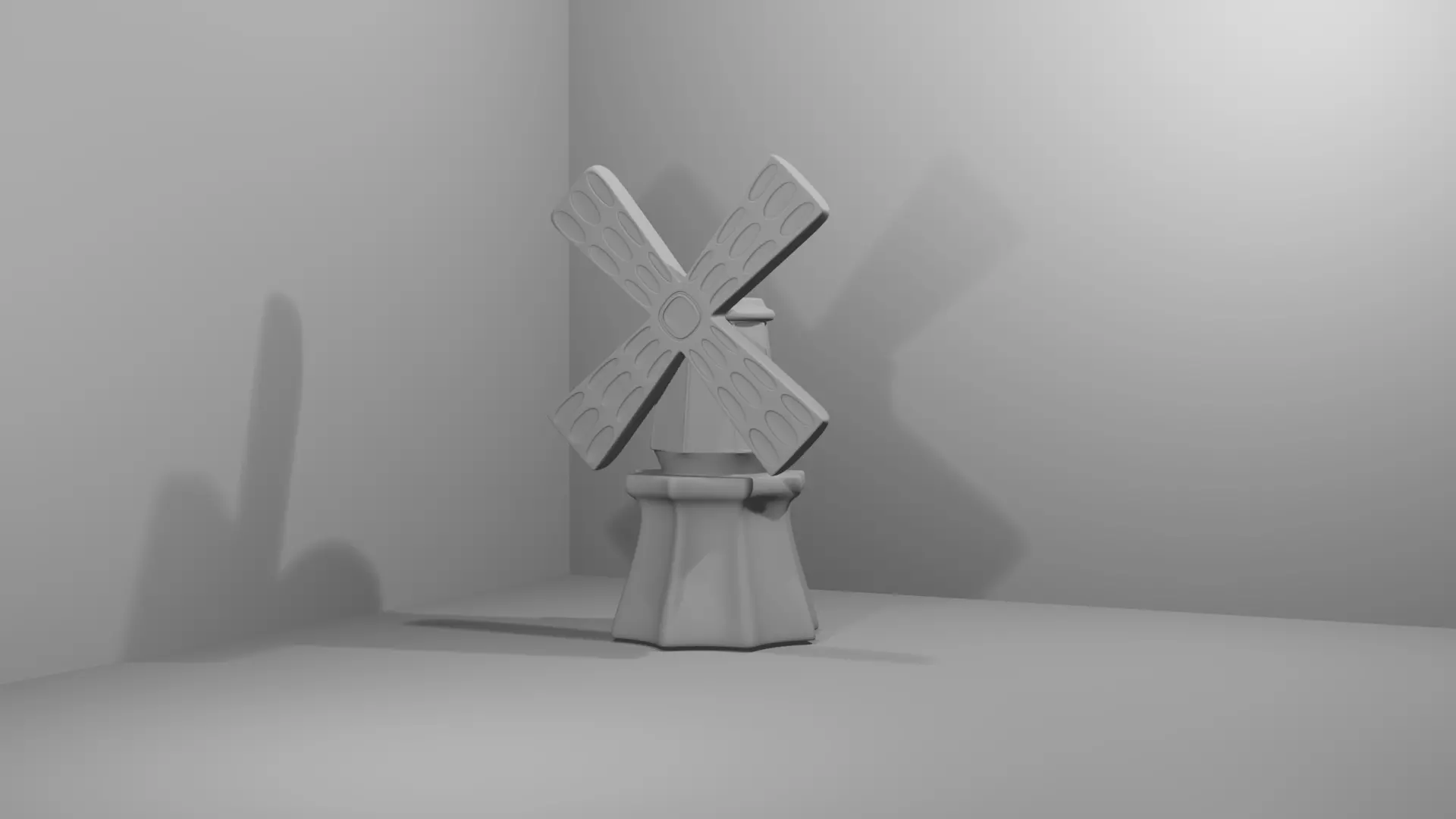 Dutch windmill vase 3D print model