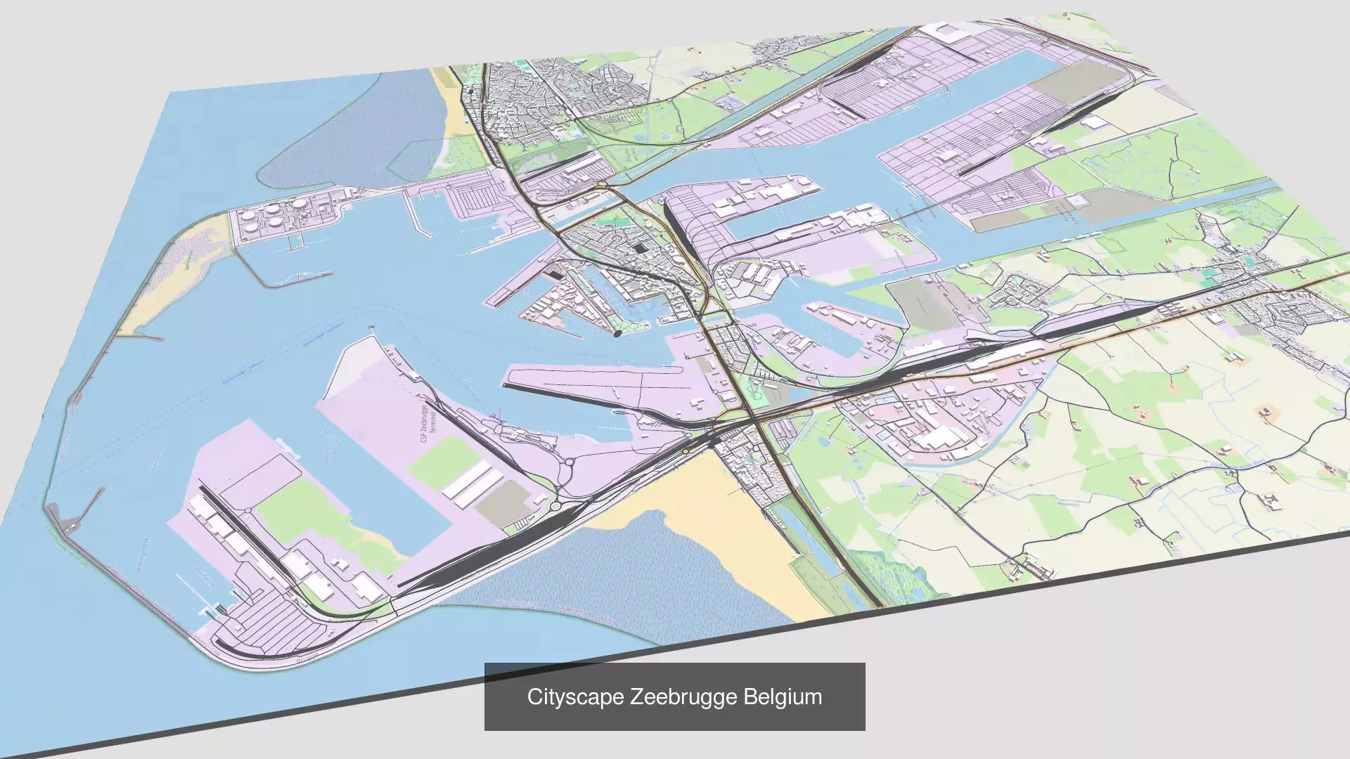 5 cities of Belgium 3D Model Collection_9