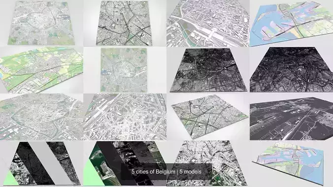 5 cities of Belgium