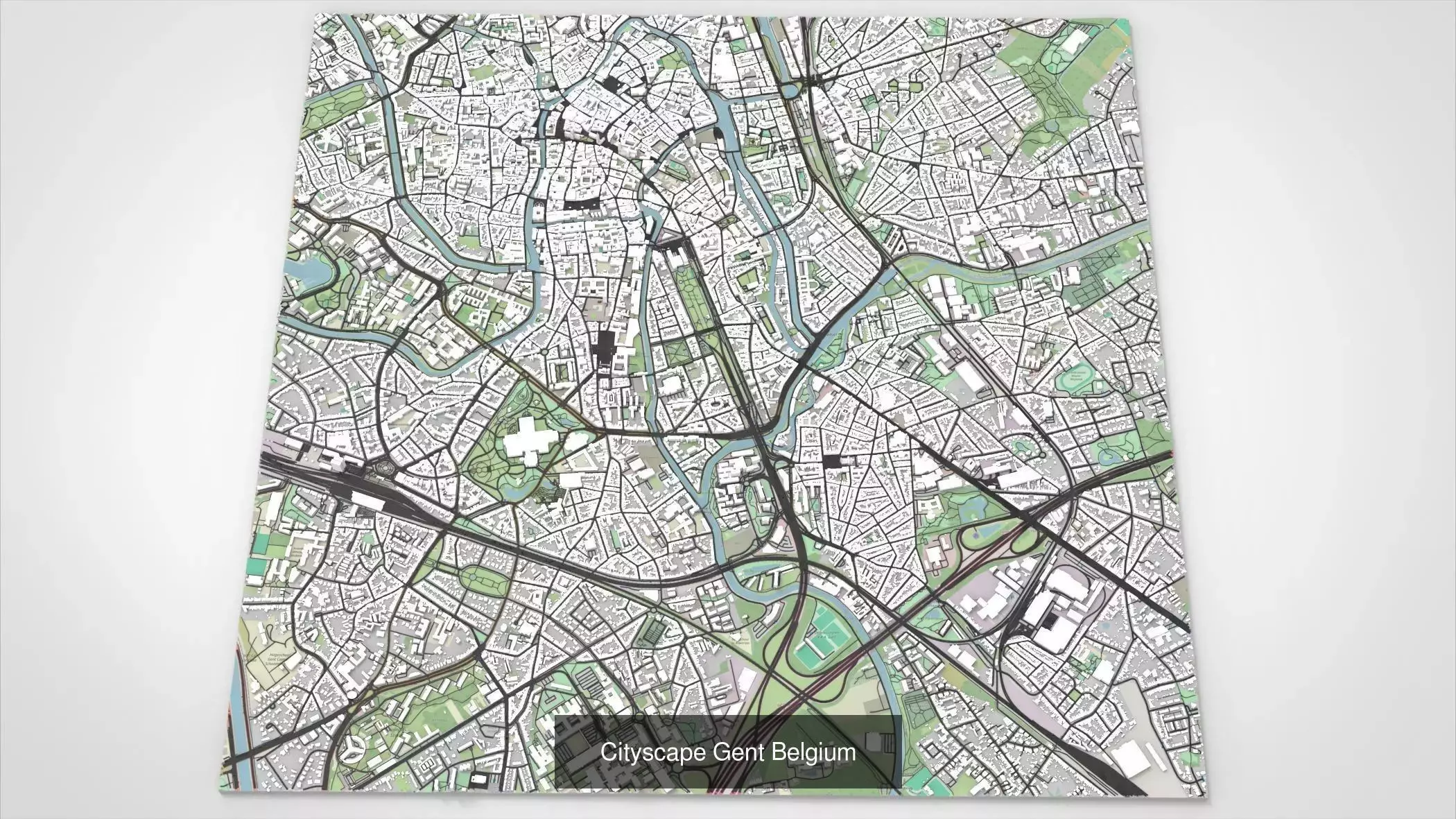 5 cities of Belgium 3D Model Collection_7