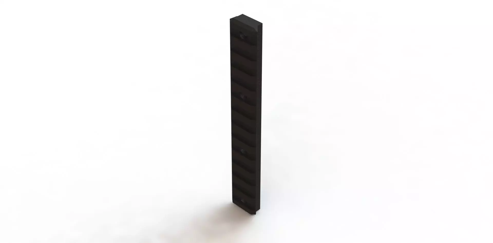 Trilho Picatinny 13 Keymod Rail 3D model_0