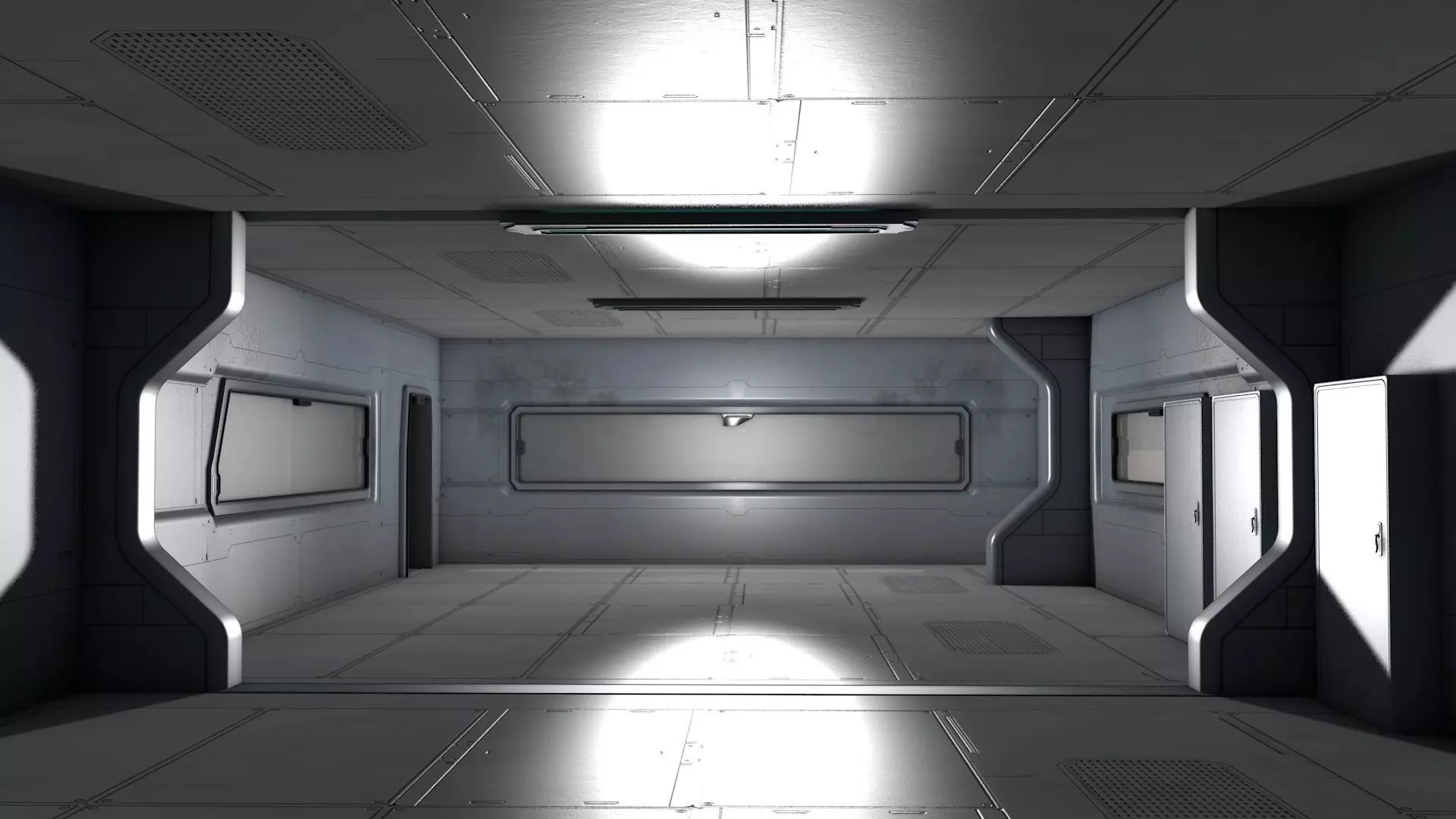 Space Colony Modular Pack Sci-Fi Buildings 3D model_11