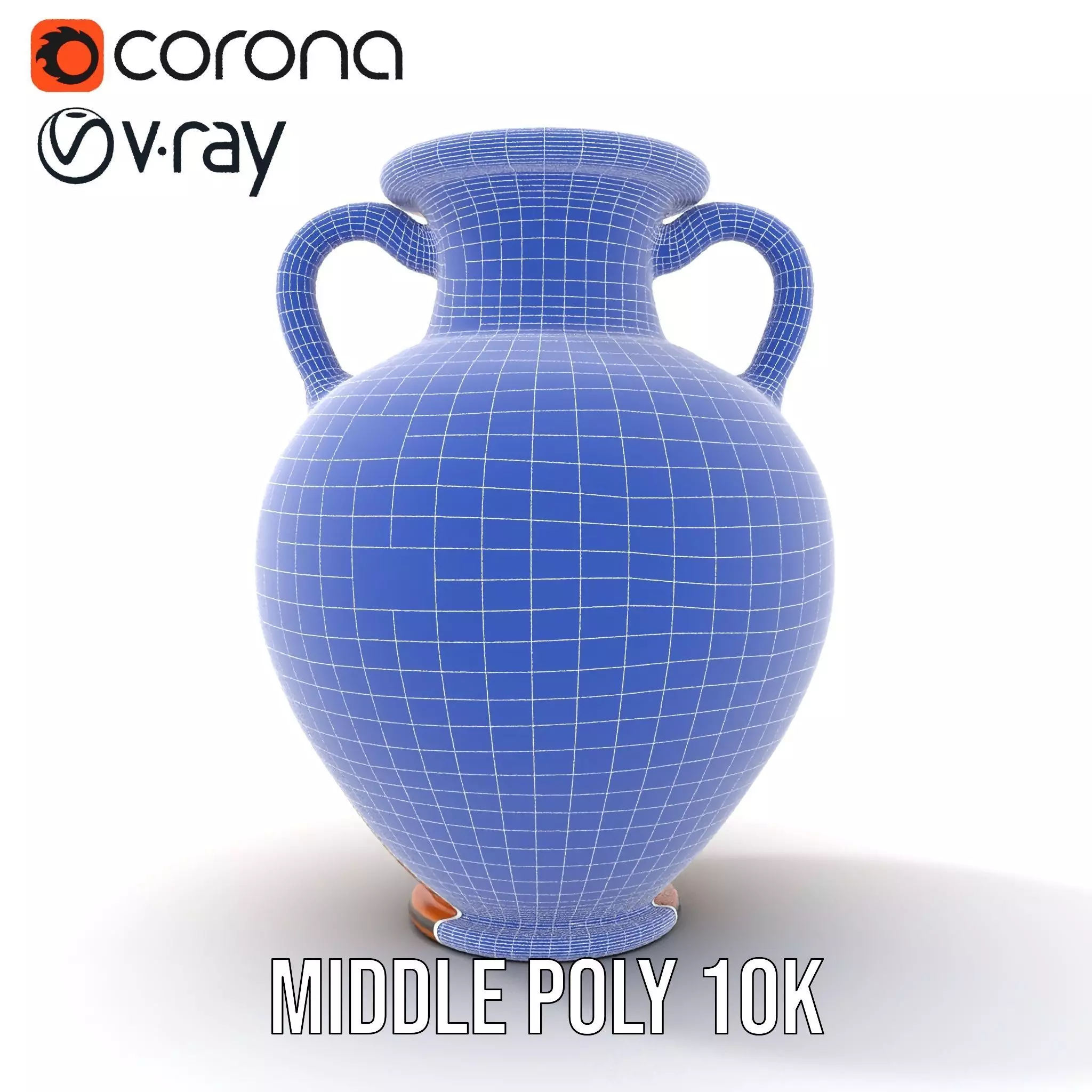 Greek Ceramic Vase model pack Low-poly 3D model_24