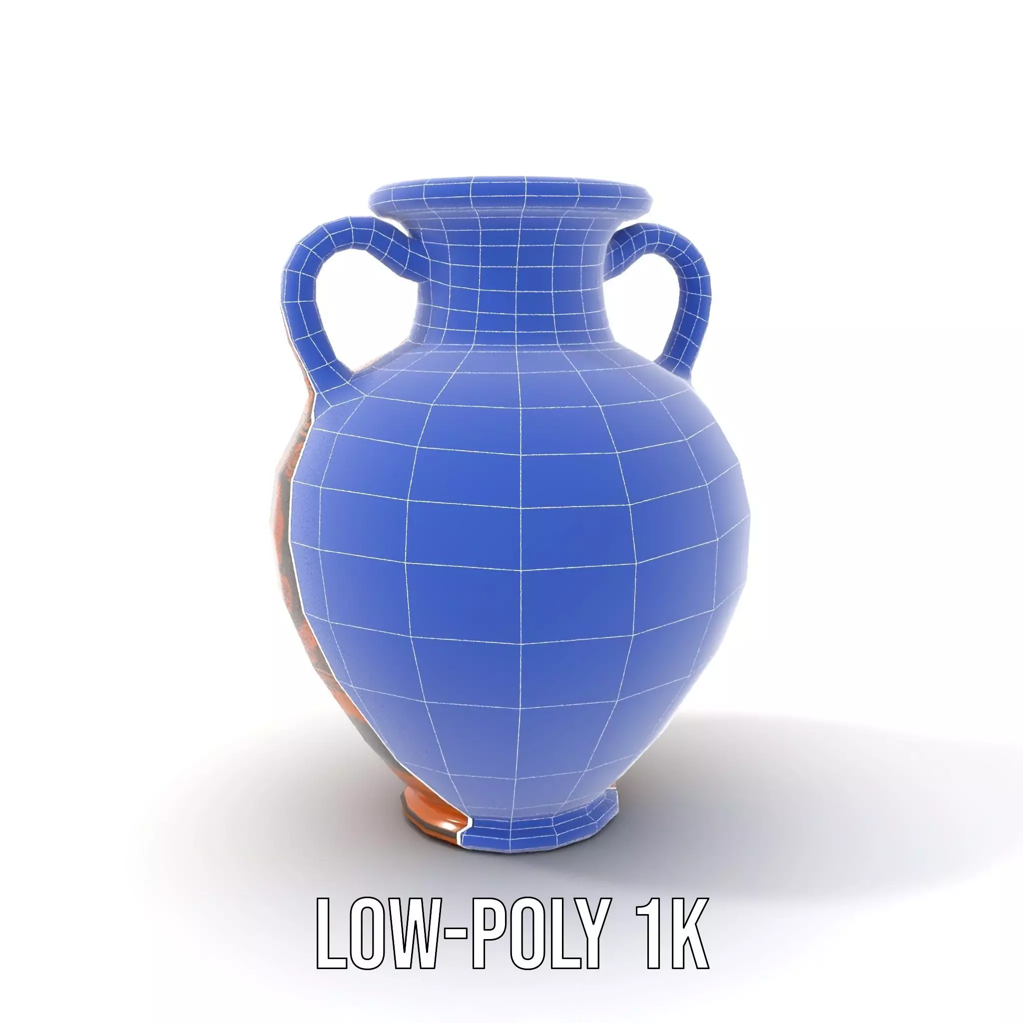 Greek Ceramic Vase model pack Low-poly 3D model_9