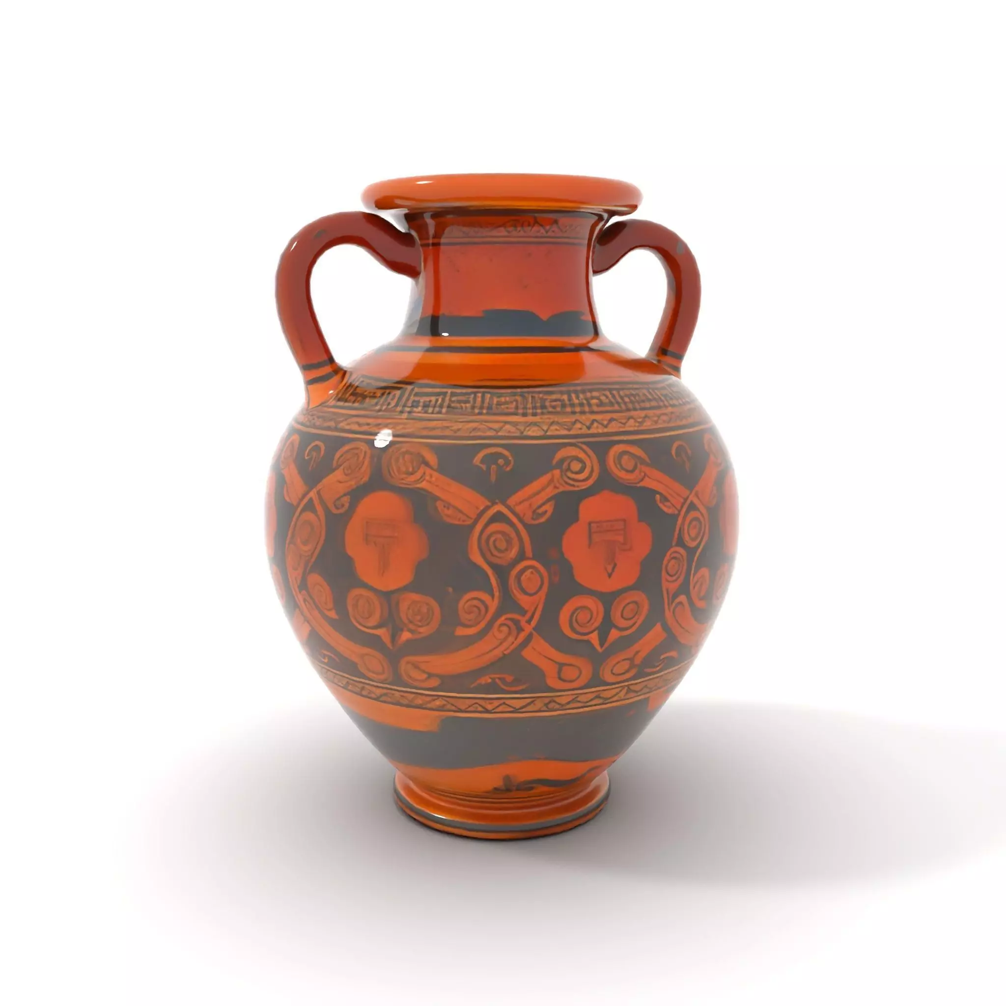 Greek Ceramic Vase model pack Low-poly 3D model_11