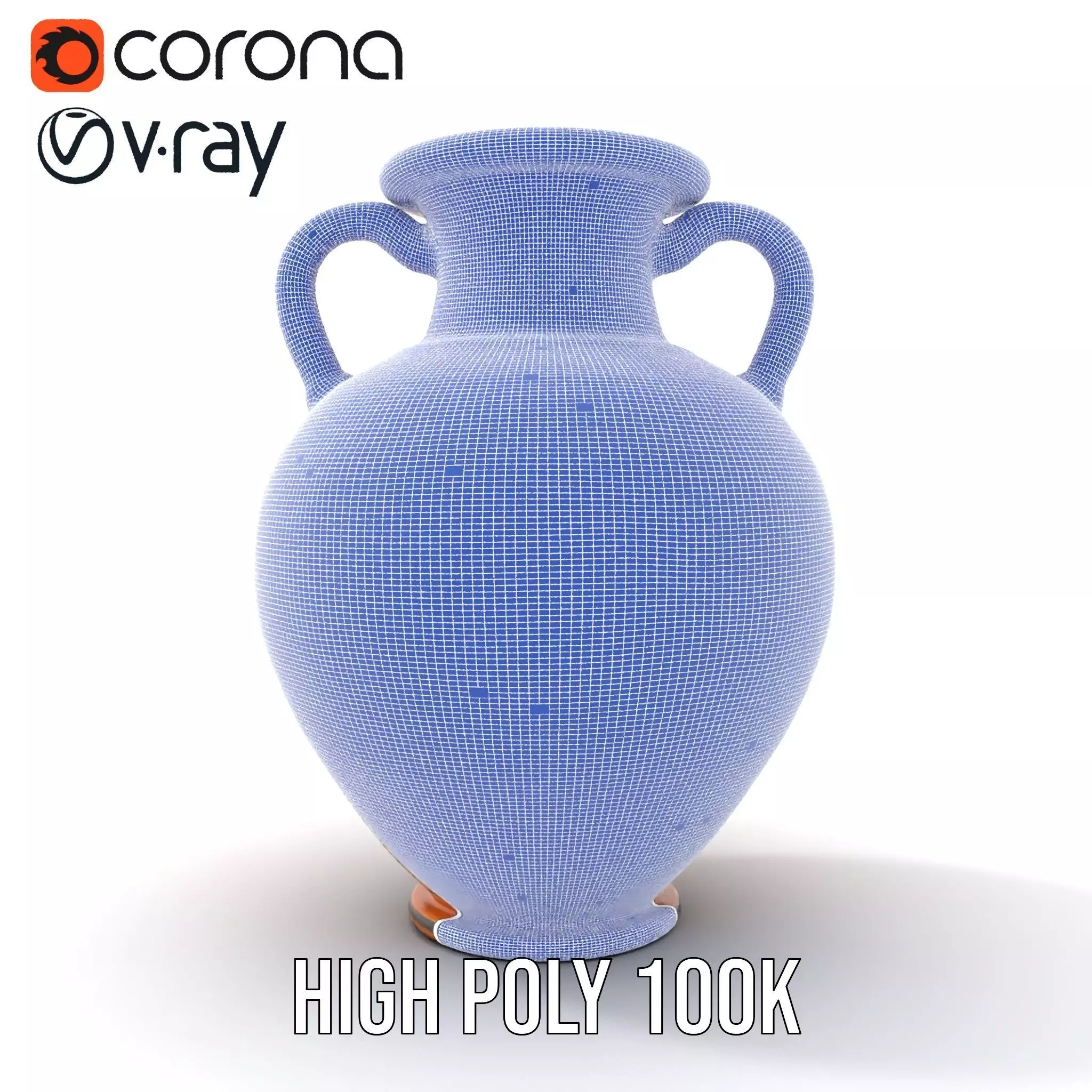 Greek Ceramic Vase model pack Low-poly 3D model_34