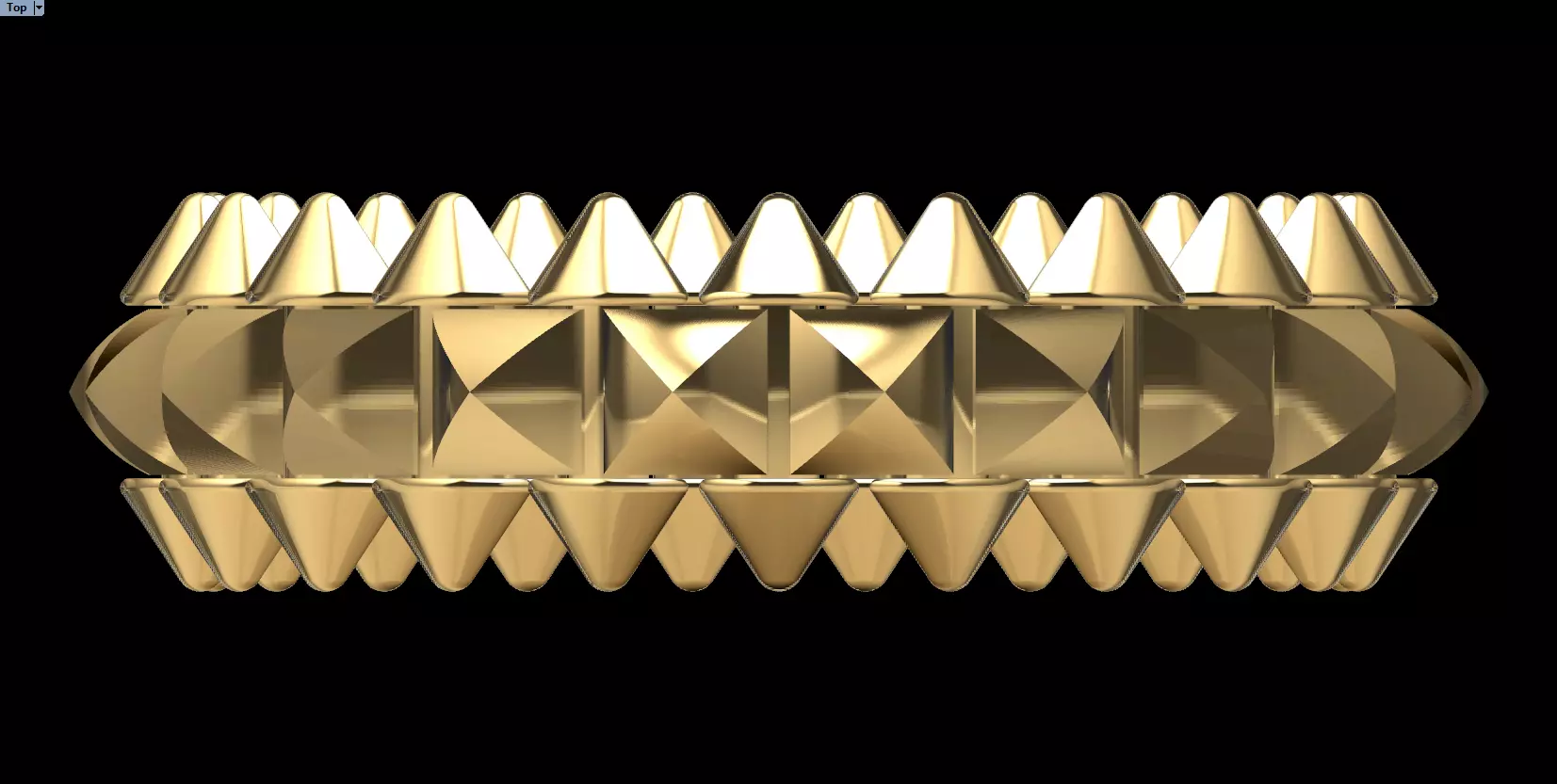 Gold Ring 3D print model_1