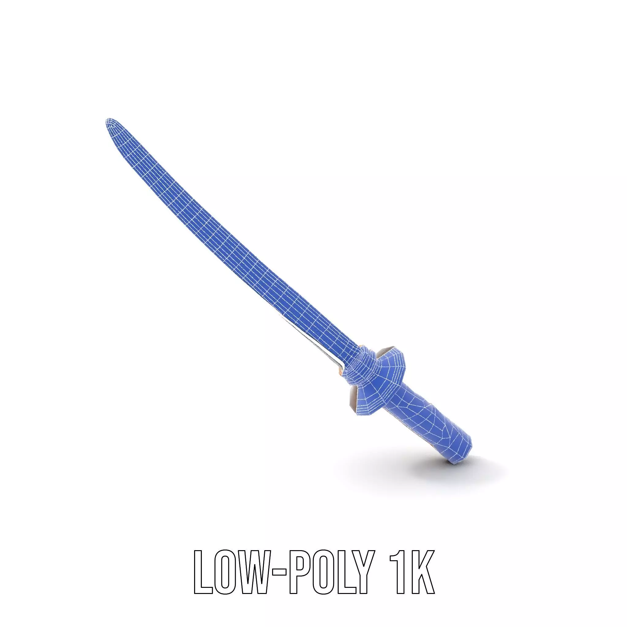 Elegant Katana Sword model pack Low-poly 3D model_22