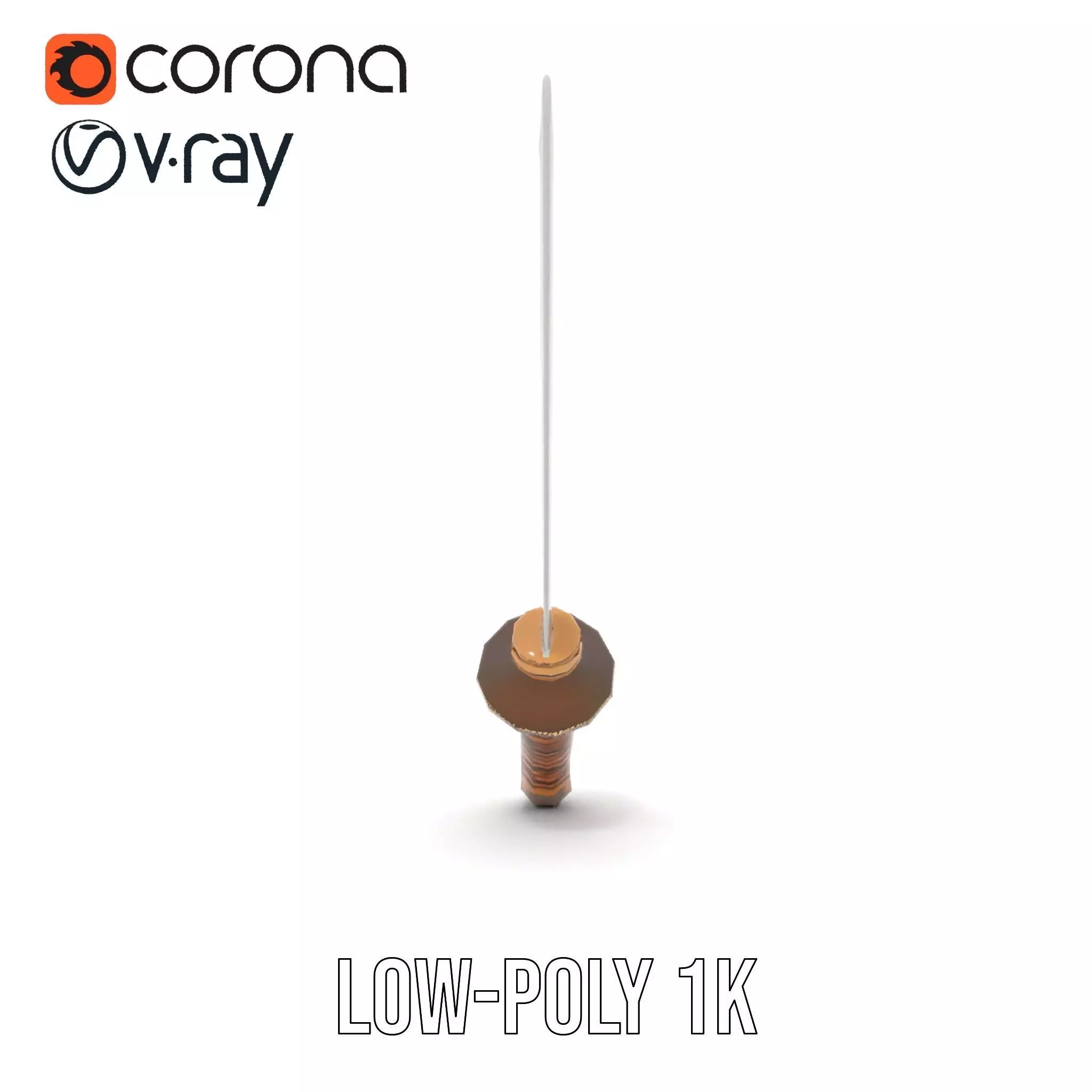 Elegant Katana Sword model pack Low-poly 3D model_25