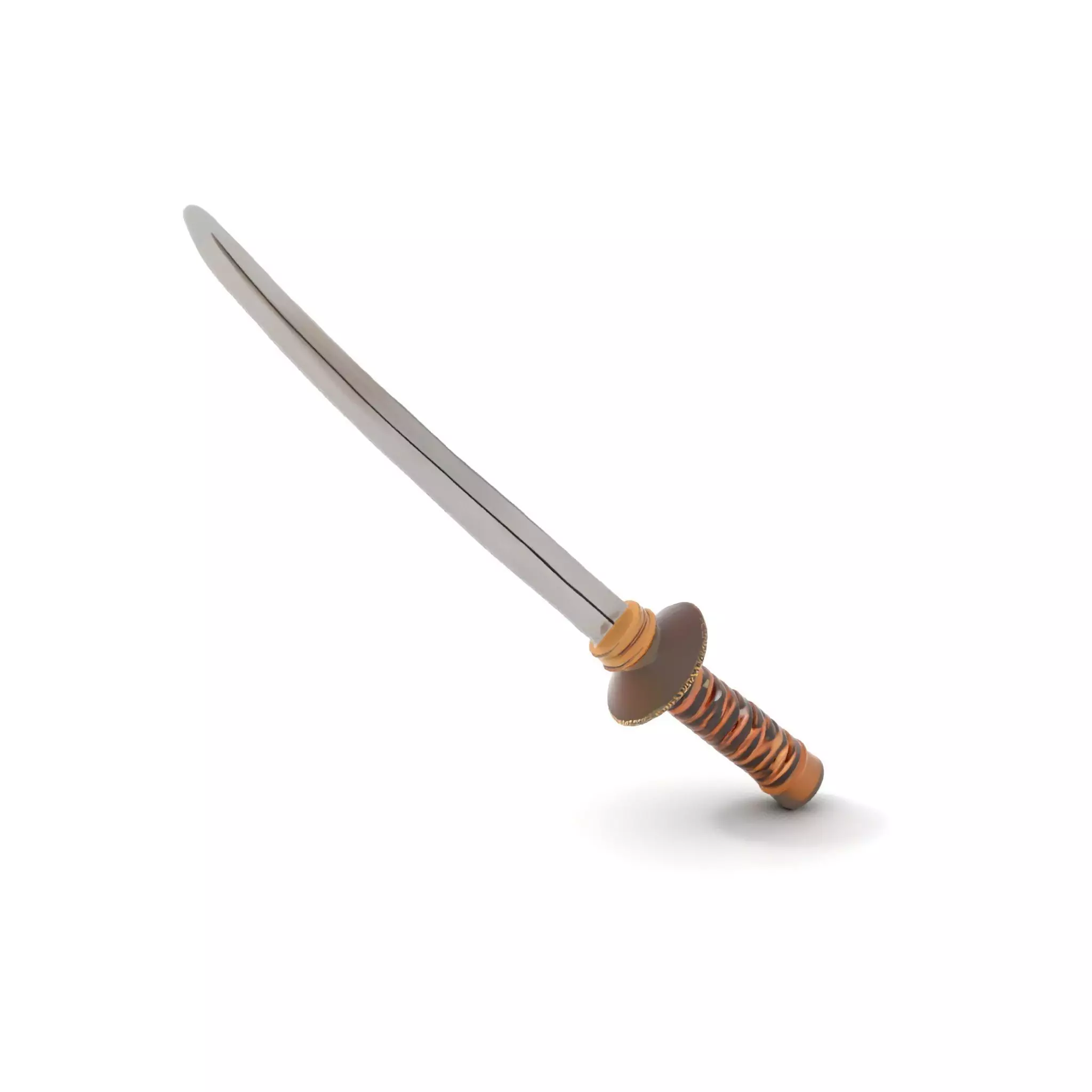 Elegant Katana Sword model pack Low-poly 3D model_0