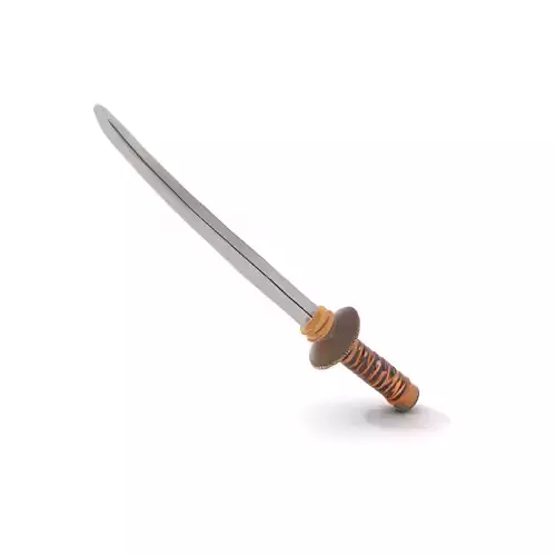 Elegant Katana Sword model pack Low-poly 3D model