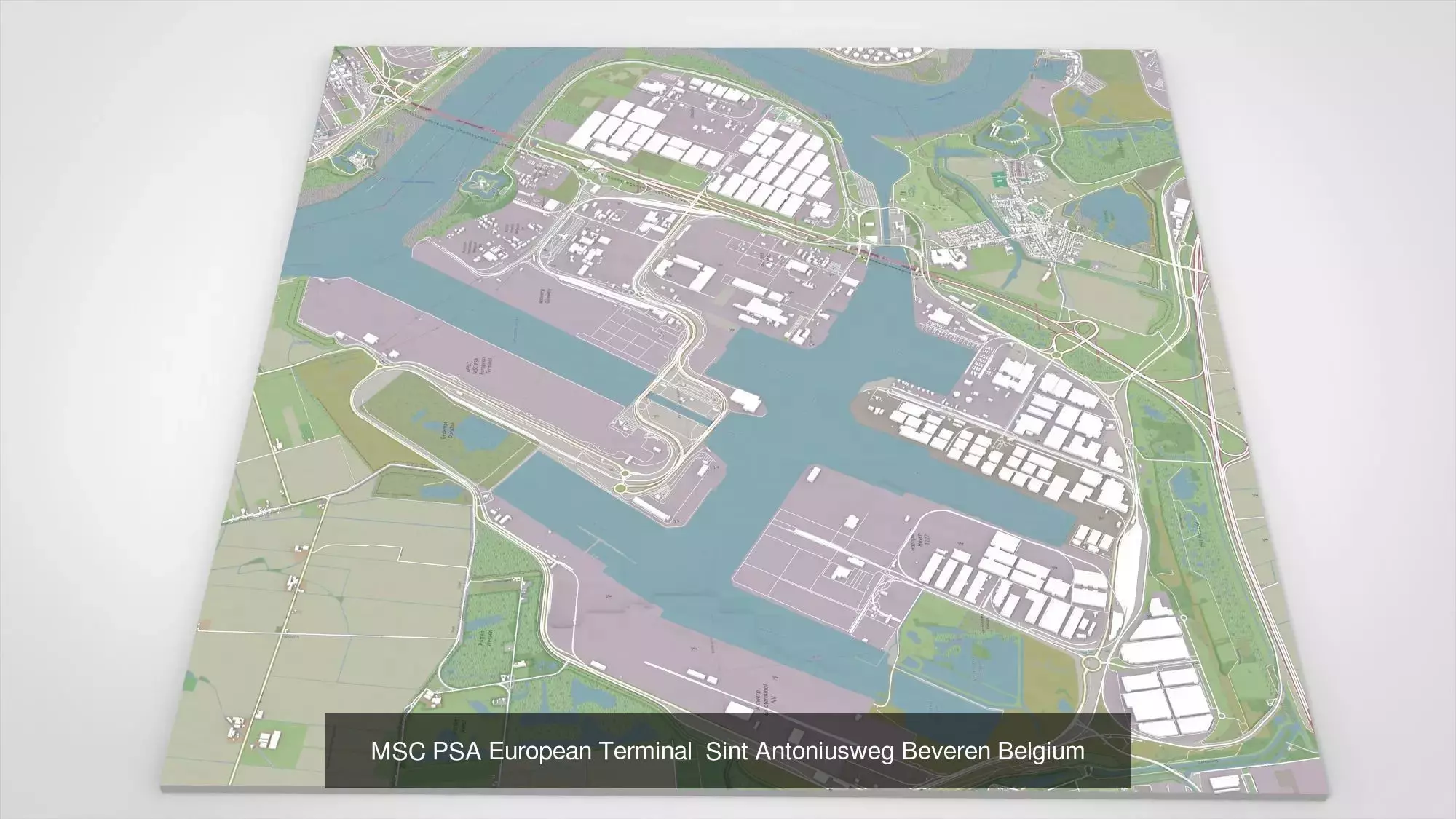 4 ports of Belgium 3D Model Collection_5