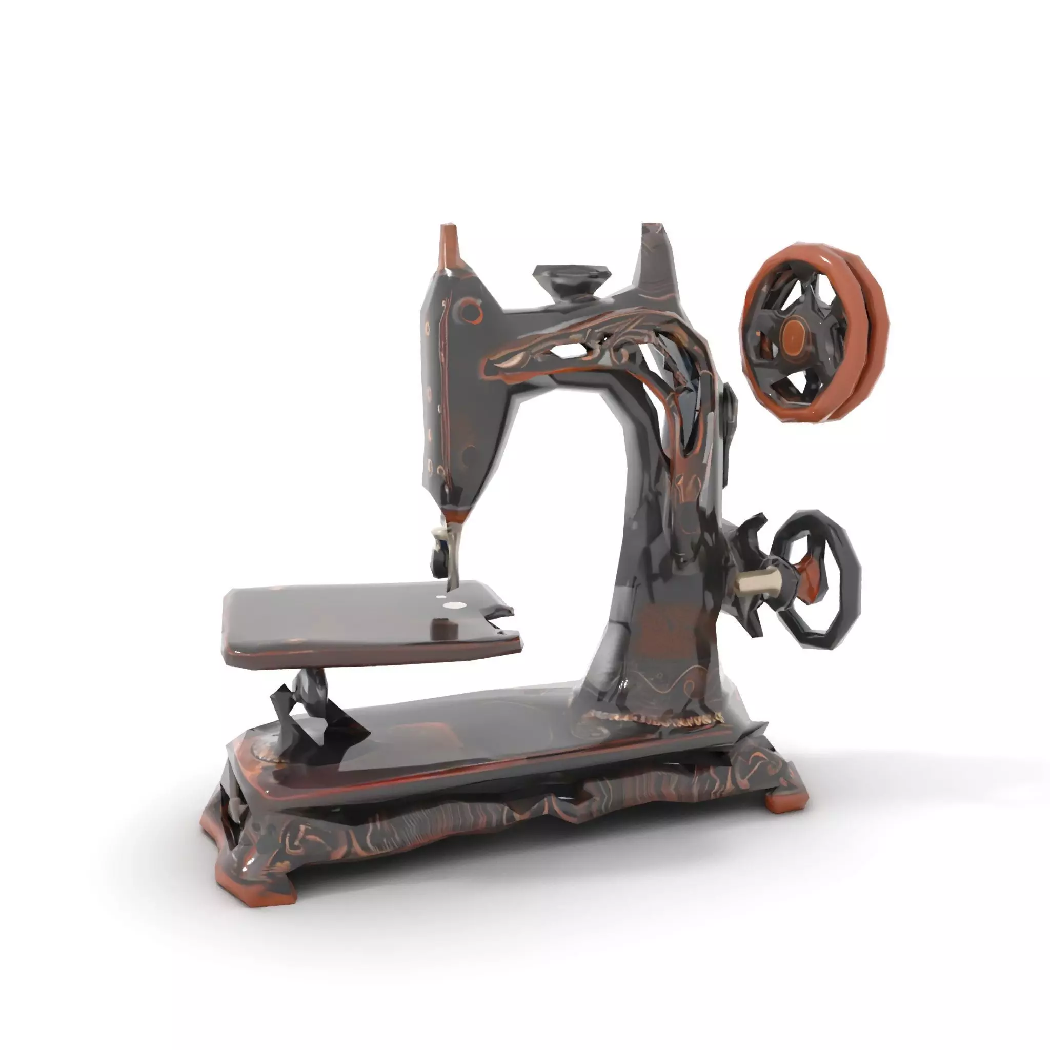 Vintage Sewing Machine model pack Low-poly 3D model_9