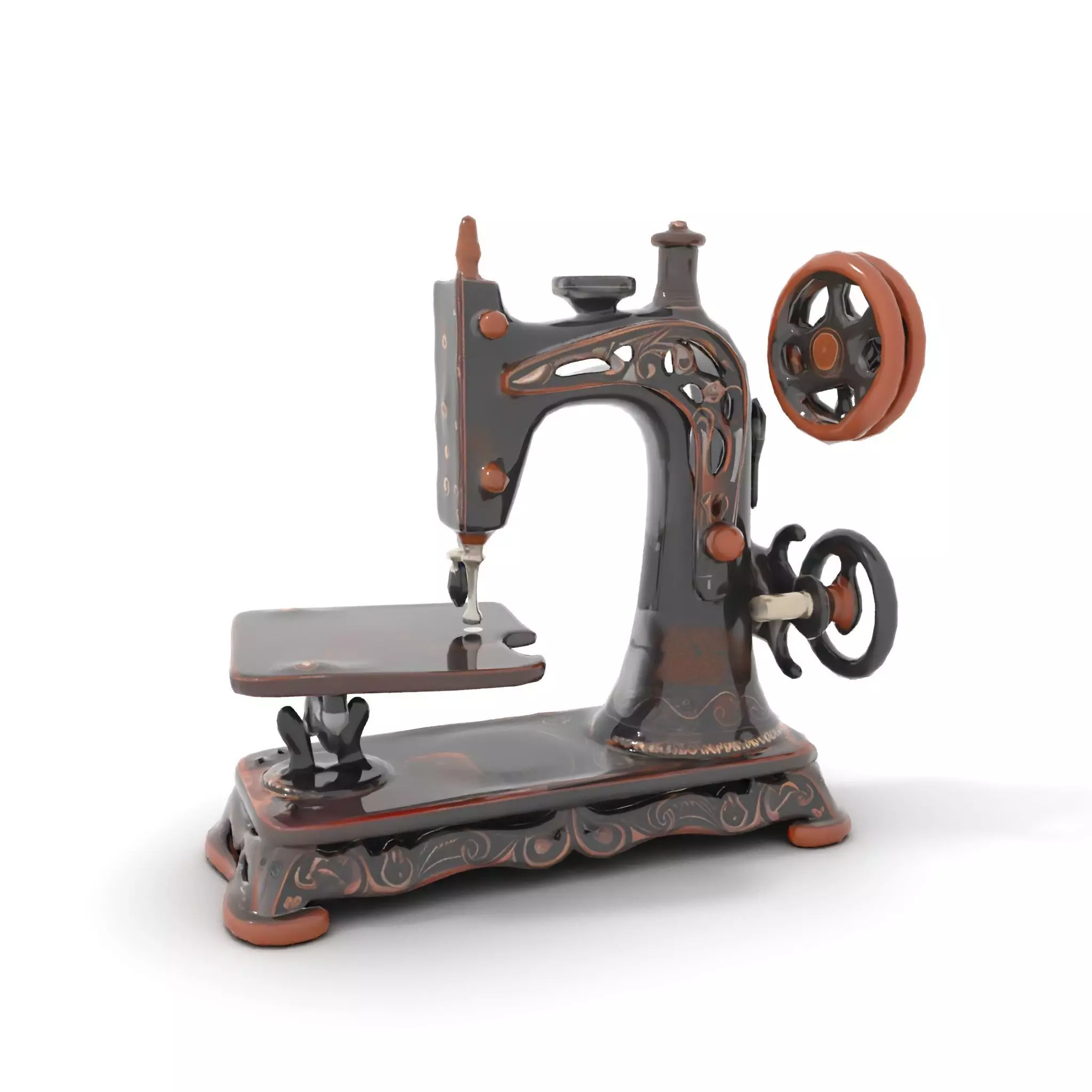 Vintage Sewing Machine model pack Low-poly 3D model_6