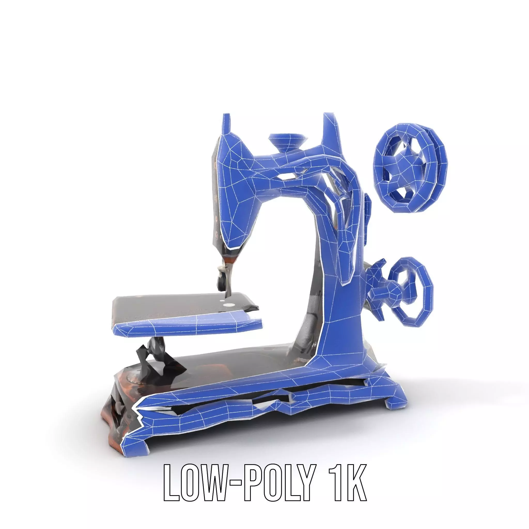 Vintage Sewing Machine model pack Low-poly 3D model_17