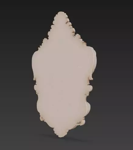 Animal Head Motif Baroque Rococo Decorative Frame Collection 3D print model_23