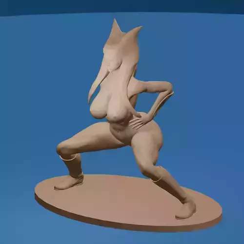 Togruta Inspired Warrior Squat Pose