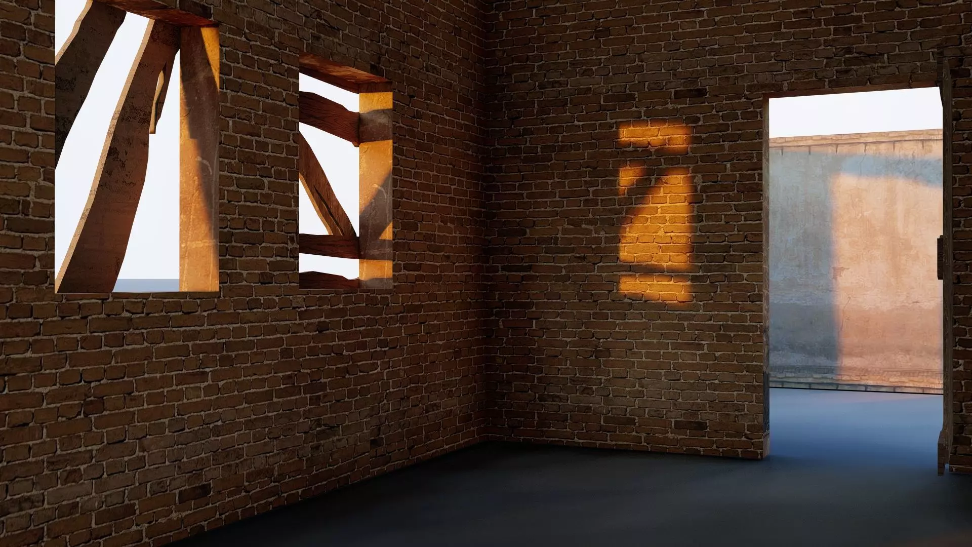 Village House 3D Model Low-poly 3D model_11