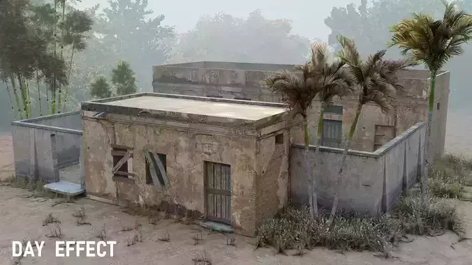 Village House 3D Model Low-poly 3D model