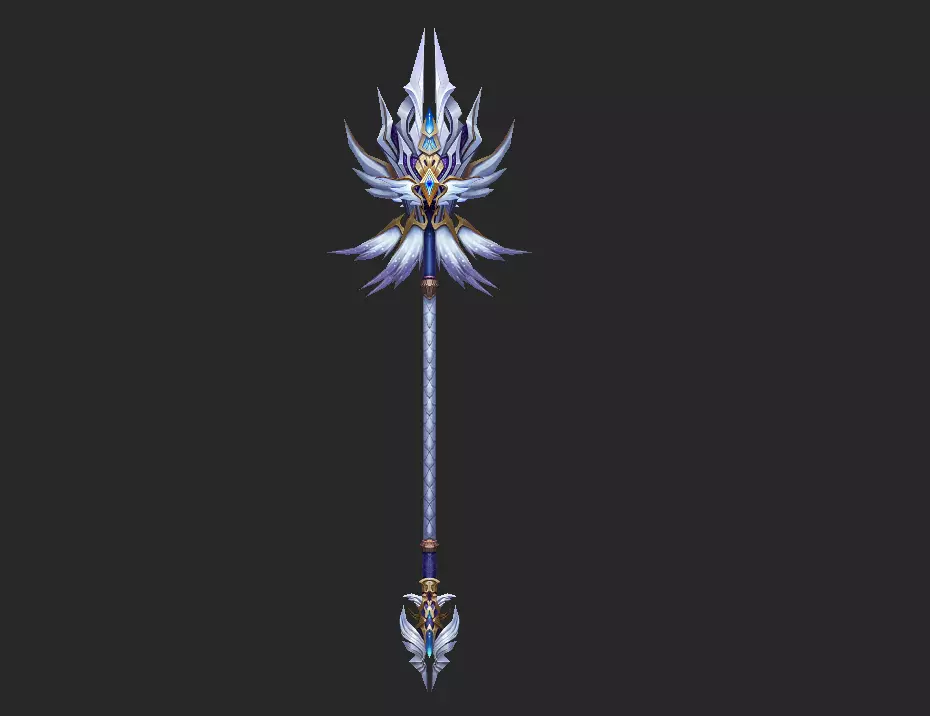 Light Divine Staffs of the Archangel 3D model_6