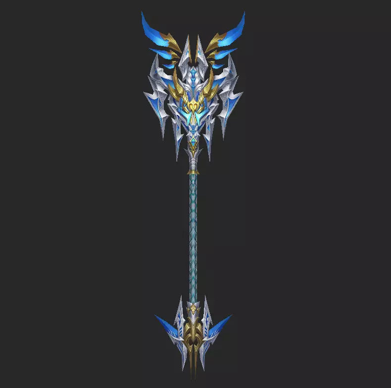Light Divine Staffs of the Archangel 3D model_10