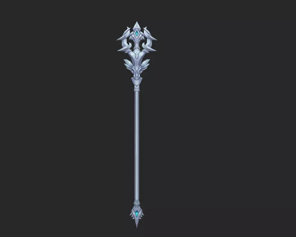Light Divine Staffs of the Archangel 3D model_1