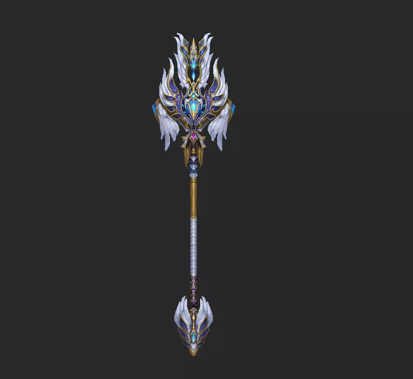 Light Divine Staffs of the Archangel 3D model_8