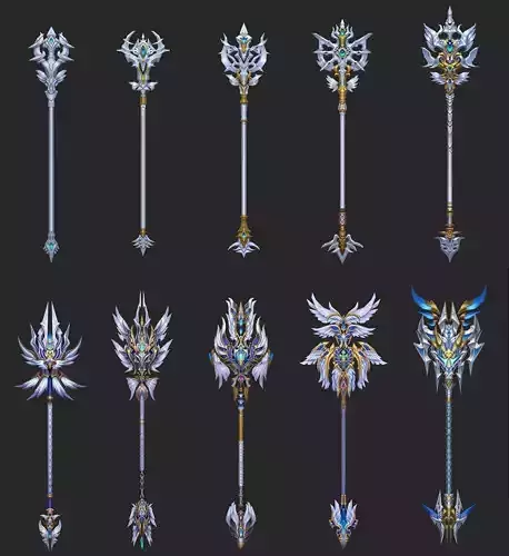 Light Divine Staffs of the Archangel