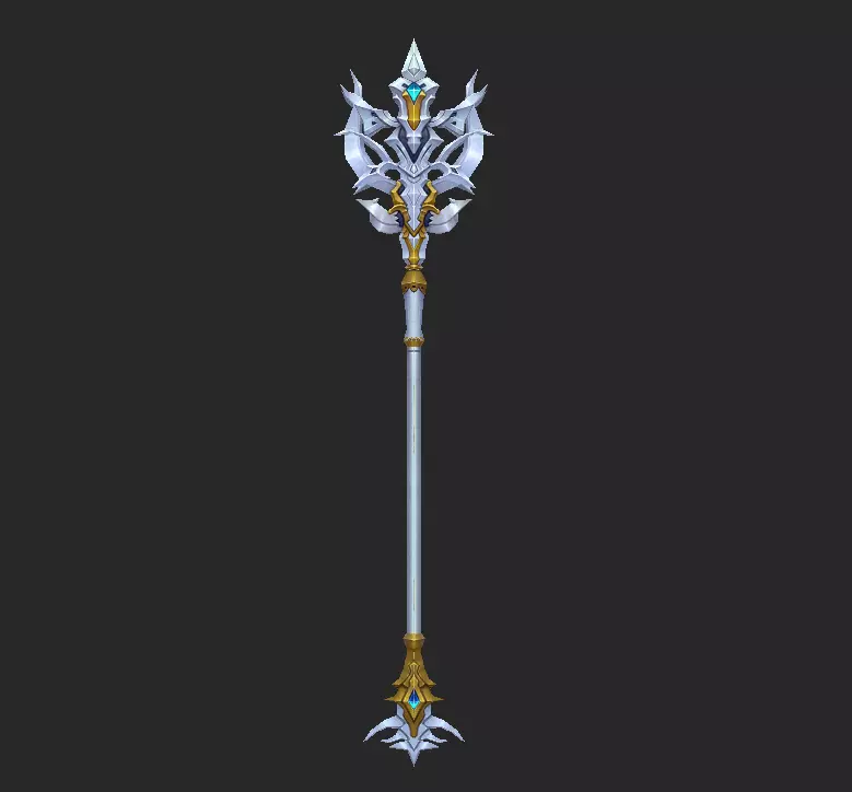Light Divine Staffs of the Archangel 3D model_3