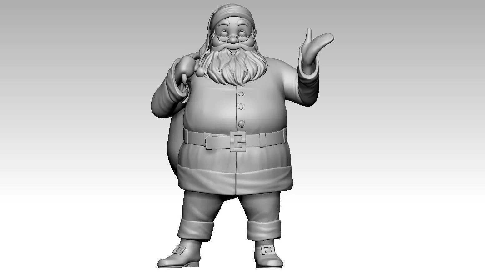 Santa Claus for 3d print 3D print model_4