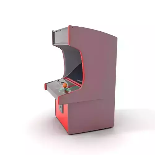 Retro Red Arcade Machine model pack Low-poly 3D model