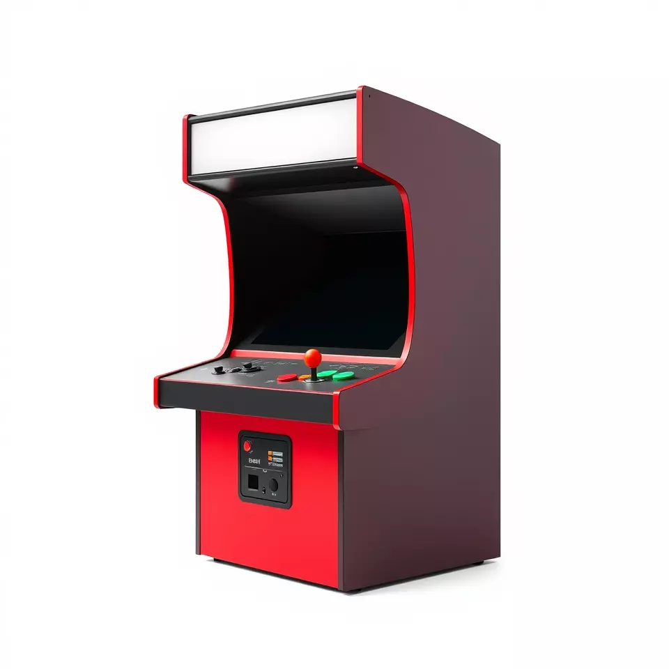 Retro Red Arcade Machine model pack Low-poly 3D model_2