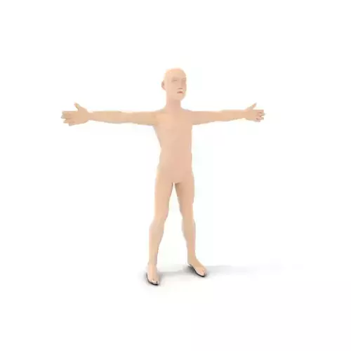 Realistic Human Mannequin model pack Low-poly 3D model